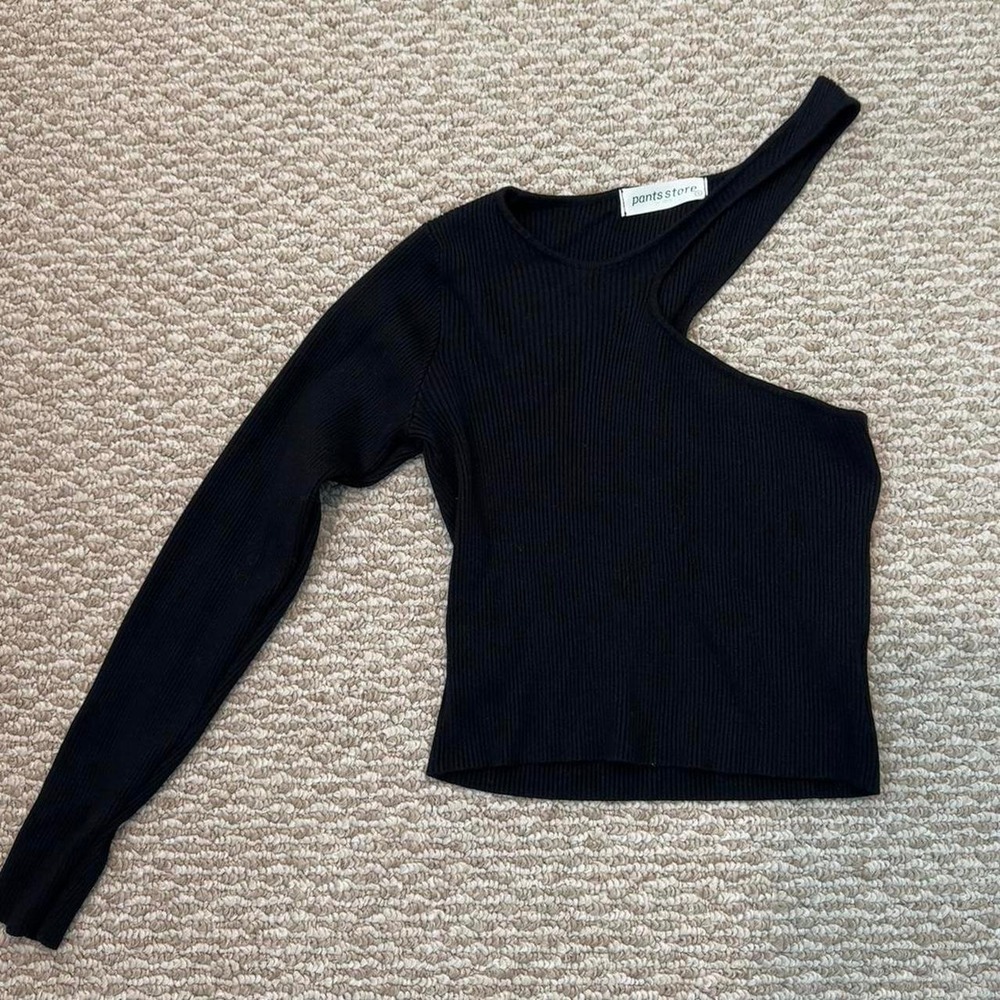 The Pants Store Black Cutout Top